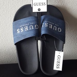 guess men's slide sandals